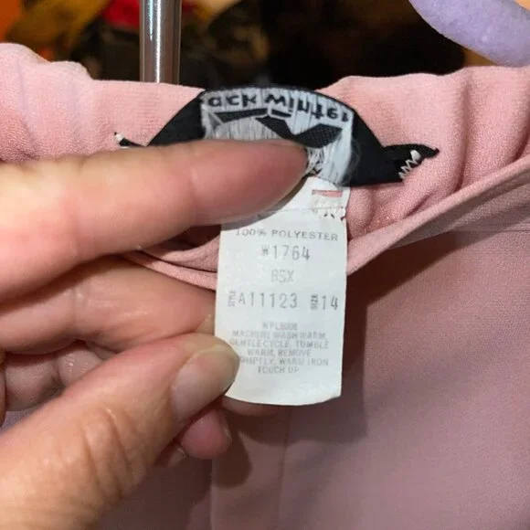 Jack Winter Vintage Womens Two Piece Set Jacket Pants Suit Size Medium Pink - Picture 6 of 12